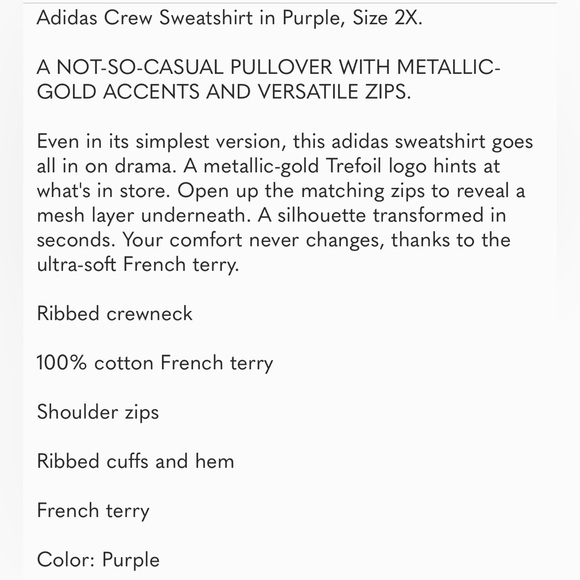 Adidas Crew Sweatshirt - Picture 8 of 8